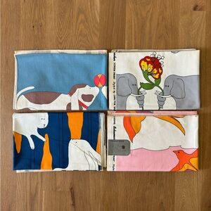 Four vintage fabric samples Carleton Varney Dorothy Draper for Schumacher